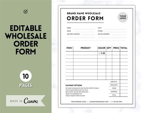 Wholesale Printable